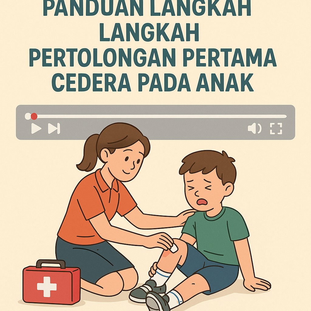 Video animasi pertolongan pertama cedera pada anak keseleo
